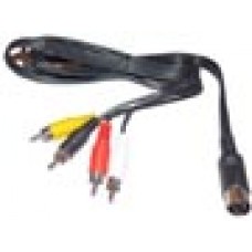 5-PIN DIN PLUG MALE TO 4 x RCA PLUG MALE (5m)