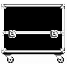 Case for 2x Mackie HD1221 Speakers with wheels