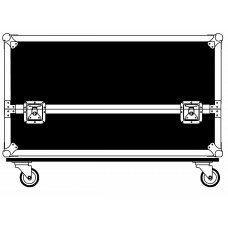 Case for 2x Mackie HD1501 Subwoofers with wheels