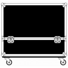 Case for 2x Mackie HD1521 Speakers with wheels