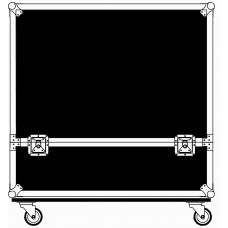 Case for 2x Mackie HD1531 Speakers with wheels