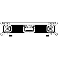 3U 19 inch extra deep rack case, 24inch netto diep