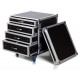 12u rack, 4 drawers, 1x4u, 2x3u, 1x2u w/ caster bo