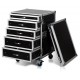 16u rack, 5 drawers, 2x4u, 2x3u,1x2u w/ caster brd