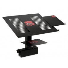 Universal adjustable cd player/laptop stand