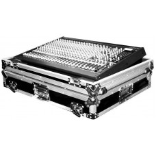 Case for yamaha mg24/14fx mixer+low profile wheels