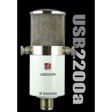USB studio grootmembraan microfoon met monitor/mix