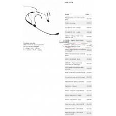Neckband, black  511709  for HSP4