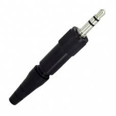 Plug 3,5mm screwable for EW black (EW minijack)