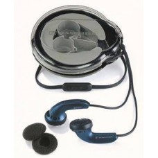 In-ear headphone with roll-up box and volume contr