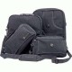 Ideaal voor 2 laptops+acc. video of dj mixer Zwart