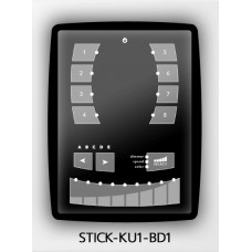 Touch-wandcontroller zwart, zonder kleurstrip