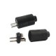 2P DIN PLUG MALE, BLACK, SCREW CONNECTION, HIGH QU
