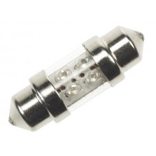 Witte 12V led lamp voor auto, 4 leds (2st/blister)