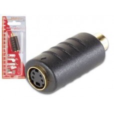 S-VHS ADAPTER 4P MINI-DIN FEMALE TO FEMALE RCA GOL