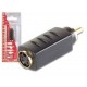 S-VHS ADAPTER 4P MINI-DIN FEMALE TO MALE RCA GOLD