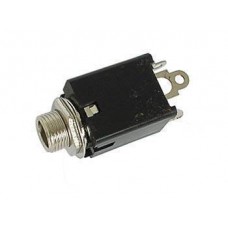 6.35mm JACK STEREO FEMALE, CHASSIS MOUNT, INSERT S