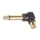 6.35mm JACK MALE MONO TO RCA PLUG 90° FEMALE, GOLD