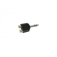 6.35mm JACK MALE STEREO TO 2x RCA PLUG FEMALE