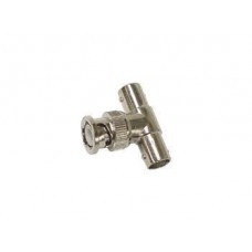 BNC ADAPTER T, BNC MALE TO 2x BNC FEMALE