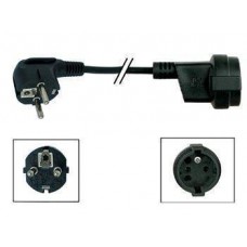 EXTENSION PCORD BLACK L=5.0m EURO.90° FRENCHE FEM