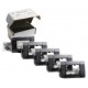 Afdekplaatje (donkergrijs) - 5 stuks