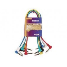 PATCH CABLE SET PRO, 6x 2 x 6.35mm JACK MONO MALE