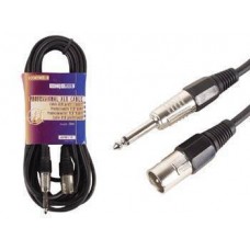 XLR CABLE PRO, XLR MALE TO 6.35mm JACK MONO MALE (