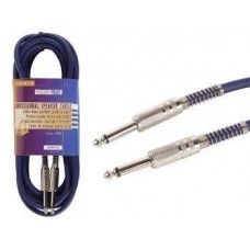 SPEAKER CABLE PRO 2x1,5mm², 2x 6.35mm JACK MONO MA