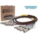 SPIDER CABLE PRO, 8x 3P XLR MALE TO 8x 3P XLR FEMA