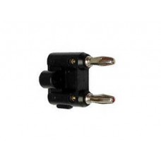 DUAL BANANA PLUG BLACK