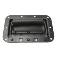 SPEAKER HANDLE WITH SPRING, BLACK METAL, 161 x 107