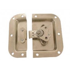 LOCK, WHITE METAL, 105 x 102mm