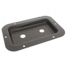 TERMINAL BOARD, BLACK METAL, 89 x 136mm, 2 HOLES