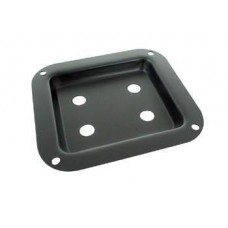 DOUBLE TERMINAL BOARD, BLACK METAL, 100 x 110mm, 4