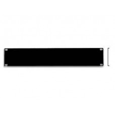 BLINDPANEL FOR 19i. RACK, 2U, THICKNESS 1mm, BLACK