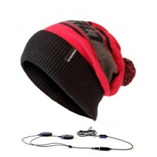 Mayrhofen Red,muts + ingebouwde headphones