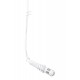 Cardioïd hanging microphone, incl.10m cable, white