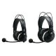 Closed-back prof. headset for broadcast+recording