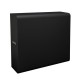 Extremely compact and slim subwoofer in black