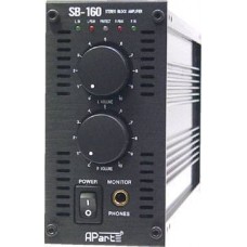 (6) compacte stereo vermogenversterker 2x90W 4 Ohm
