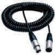Beltpack extension spiral cable 3,5m