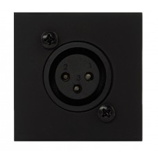 Cover plate BTicono standard +D-size XLR fem black