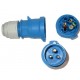 Male Cable 230V blue-3contacts, CEE 230V/3 16A