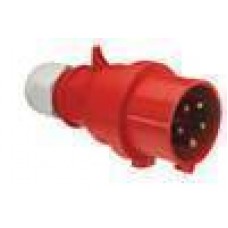 Male cable 380V red-4contacts, CEE 380V/5 16A