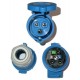 Female cable 230V blue-3contacts, CEE 230V/3 16A