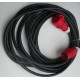 cable HO7RN-F  380V/32A 5G4 met CEE  5m