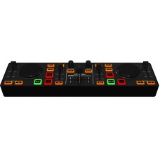 Compact 2-Deck DJ MIDI Controller