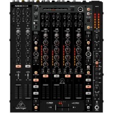 6-kanaals DJ mixer + contact-vrije VCA crossfader