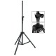speaker stand, black, 200 cm max height